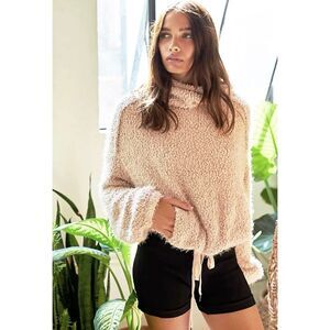 FP Movement Cuddle Up Sweater in Rose Pink - Size S/M